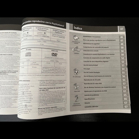 Playstation 2 Console Instruction Booklet ONLY! Manual PS2 SCPH-30001 / R/97001 - Picture 5 of 5